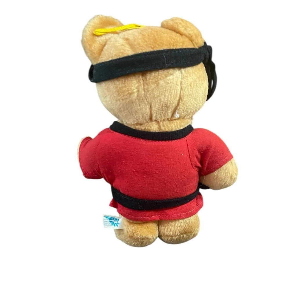 Vintage 1990 Nanco Toys Taekwondo Plush Teddy Bear Martial Arts Karate Belts 90s